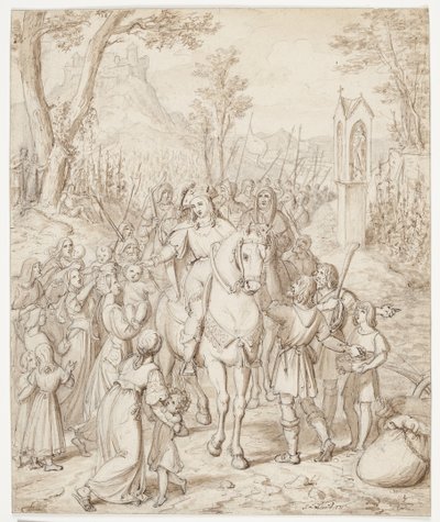 Valdemar the Great on the Journey to the Meeting with Frederick Barbarossa by J.L. Lund