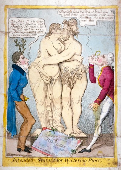 Intended statues for Waterloo Place by JL Marks