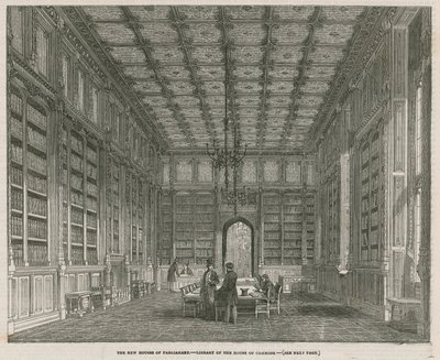 The New Houses of Parliament - The Library of the House of Commons by J.L. Williams
