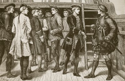 The Young Pretender and the Highland Chiefs on board the 