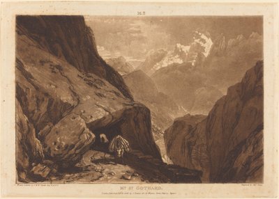 Mt. Saint Gothard, 1808 by Joseph Mallord William Turner