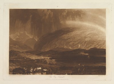 Peat Bog, Scotland Liber Studiorum, Part IX, Plate 45 by Joseph Mallord William Turner