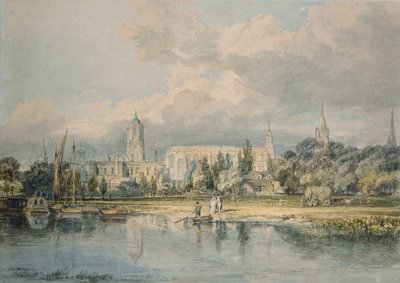 South View of Christ Church etc. from the Meadows, 1798-1799 by Joseph Mallord William Turner