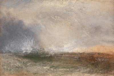 Stormy Sea Breaking on a Shore by Joseph Mallord William Turner
