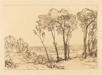 The Bridge in Middle Distance by Joseph Mallord William Turner