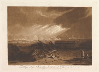 The Fifth Plague of Egypt Liber Studiorum, part III, plate 16, June 10, 1808 by Joseph Mallord William Turner