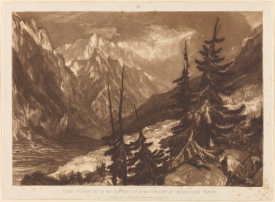The Source of the Arveron, published 1816 by Joseph Mallord William Turner