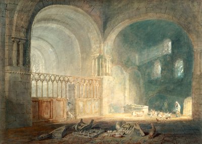 Transept of Ewenny Priory, Glamorganshire by Joseph Mallord William Turner