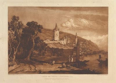 Ville de Thun, Switzerland Liber Studiorum, part XII, plate 59, January 1, 1816 by Joseph Mallord William Turner