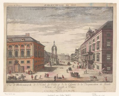 View of the Hohe Markt in Vienna by J.M. Siccrist