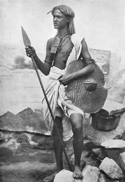 A Bishari Hamite, Nubian Desert, between the Nile and the Red Sea by JP Sebach