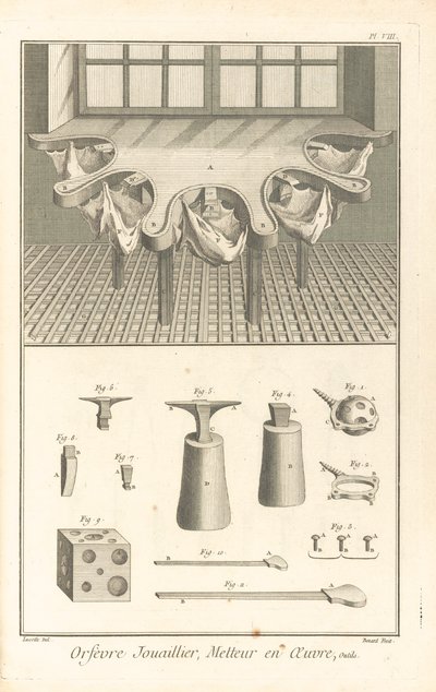 Orfevre-jouaillier, Metteur en Œuvre, Illustration from 