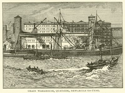 Grain Warehouse, Quayside, Newcastle-on-Tyne by J.R. Brown