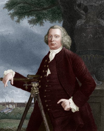 James Brindley, 18th century English civil engineer and canal builder by JT Wedgwood