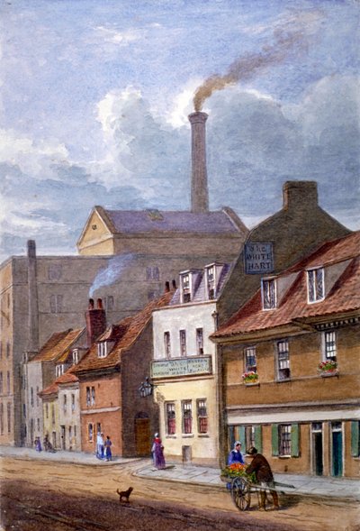 The White Hart Inn, High Street, Shadwell, London by JT Wilson