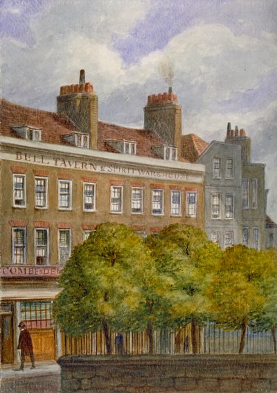 View of the Bell Tavern, Church Row, Aldgate, City of London by JT Wilson