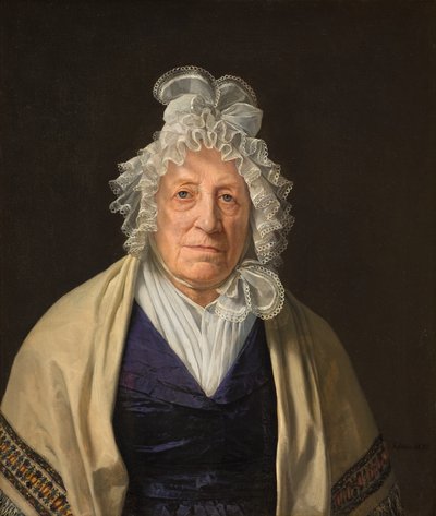 Mrs. Lindam, née Goos, Widow of Supercargo Lindam in East India by J.V. Gertner