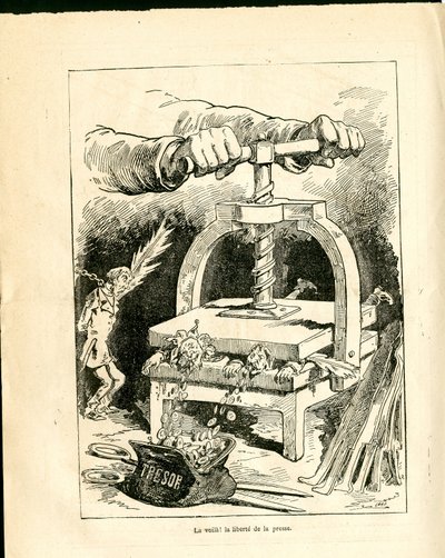 Le Triboulet, Satirical in Black and White by J. (1847 1892) Blass