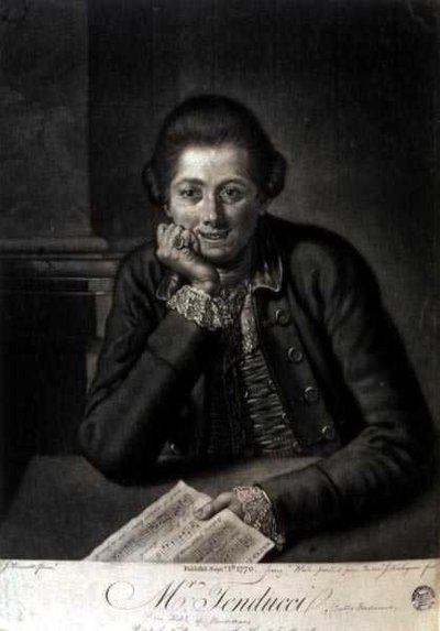 Mr Tenducci, engraved by John Finlayson (1730-76) by J. (after) Bruscett