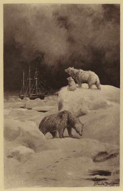 Peary in the Arctic Regions by J. (after) Steeple Davis