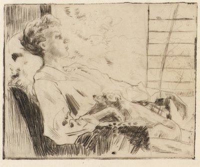 On the Piazza by J. Alden Weir