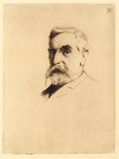 Portrait of Robert Weir by J. Alden Weir