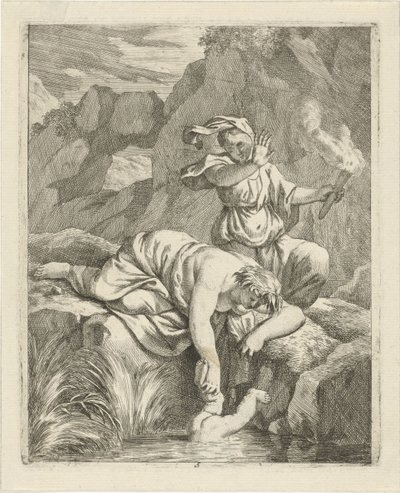 Thetis Dips Achilles in the Styx (Scenes from the Life of Achilles) by J. Alexander Janssens