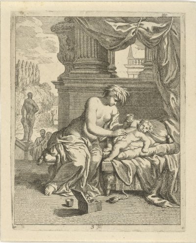 Thetis anoints Achilles with ambrosia (Scenes from the life of Achilles) by J. Alexander Janssens