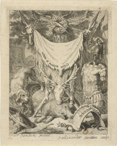 Title Page for a Series with Scenes from the Life of Achilles by J. Alexander Janssens