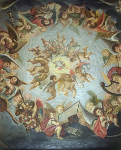 Ceiling of the Heaven Room, Bolsover Castle, Derbyshire, 2000 by J Bailey