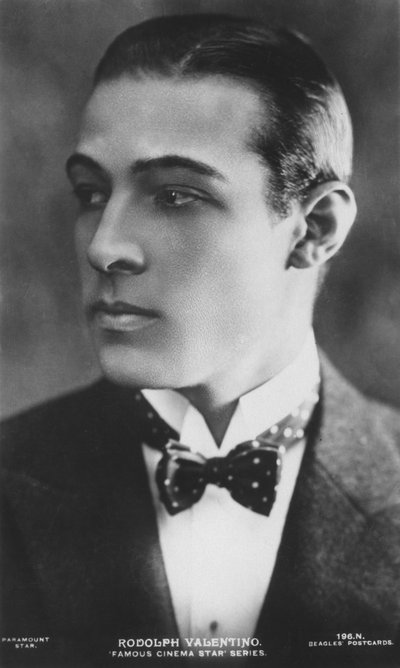Rudolph Valentino, Italian actor, known simply as Valentino and also an early pop icon by J. Beagles and Co.
