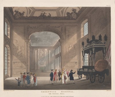 Greenwich Hospital, The Painted Hall, January 1, 1810 by J. Bluck