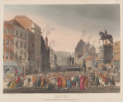 Pillory, Charing Cross, April 1, 1809 by J. Bluck