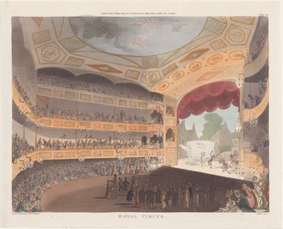 Royal Circus, May 1, 1809 by J. Bluck