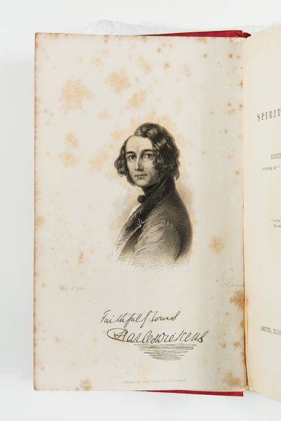 Engraving of Charles Dickens in A New Spirit of the Age 1844 by J. C. Armytage