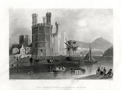 The Eagle Tower, Carnarvon Castle, Caernarfon, North Wales by J. C. Armytage