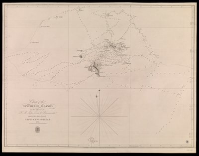 Chart of the Seychelle Islands by the Officers of H.M. Ships Leven and Barracouta under the Direction of Capt. W.F.W. Owen R.N. 1825 by J. & C. Walker