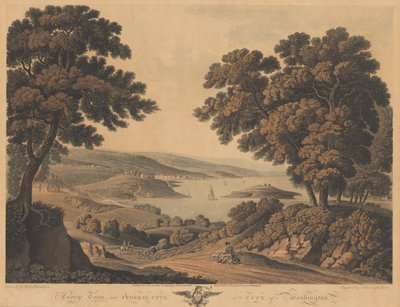 Georgetown and Federal City or City of Washington by J. Cartwright after George Beck