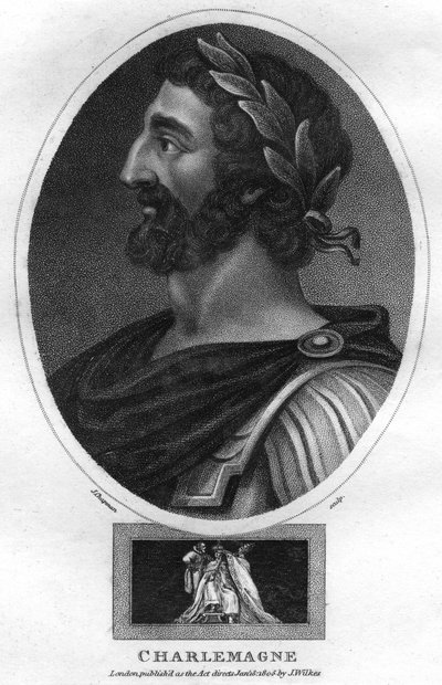 Charlemagne, or Charles the Great, King of the Franks and Holy Roman Emperor, 1805 by J. Chapman