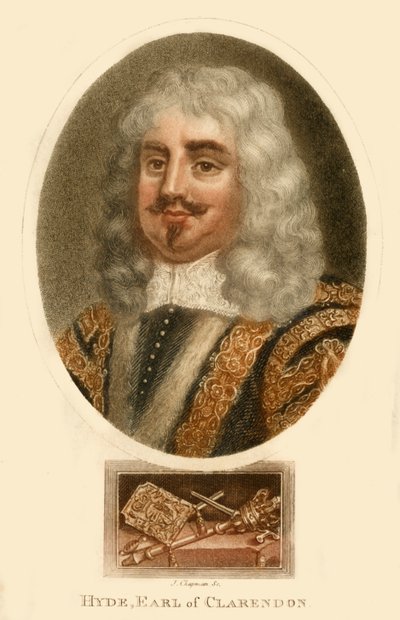 Hyde, Earl of Clarendon, mid 17th century by J. Chapman
