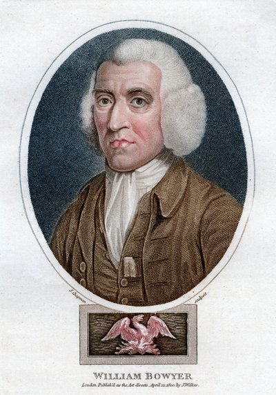 William Bowyer, English Printer and Literary Editor by J. Chapman