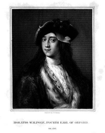 Horace Walpole, 4th Earl of Orford, Politician, Writer, Architectural Innovator by J. Cochran