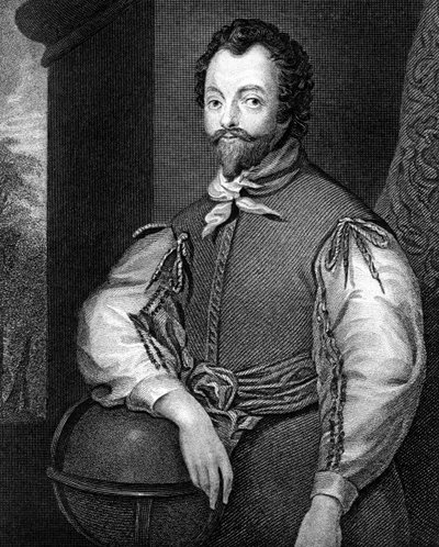 Sir Francis Drake, 16th Century English Navigator and Privateer by J. Cochran