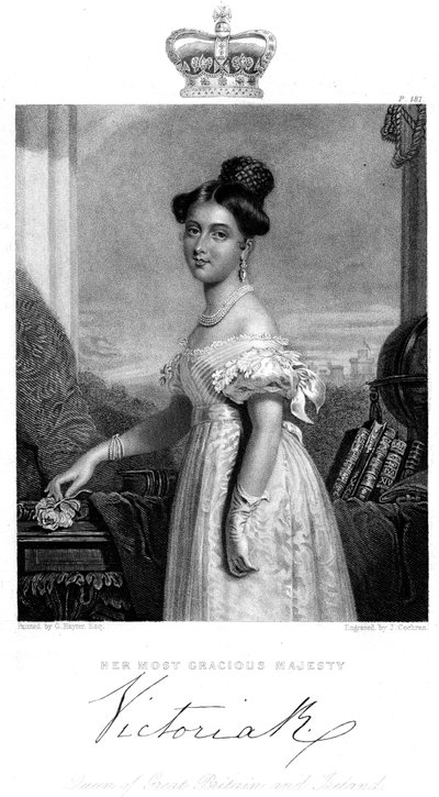 Victoria, Queen of Great Britain and Ireland, c. 1838 by J. Cochran