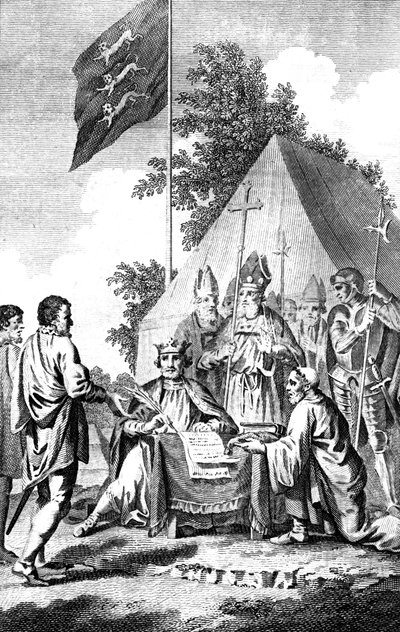King John Signing Magna Carta by J. Collyer