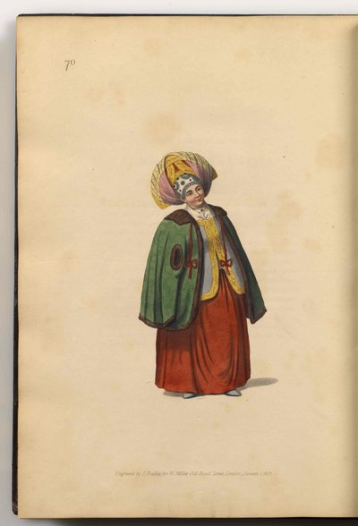 Merchant Wife of Kaluga, from The Costumes of the Russian Empire, 1803 by J. Dadley
