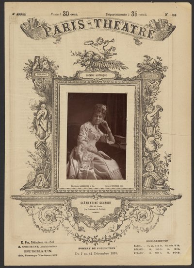 Paris Theatre: Clementine Schmidt by J. Émile Tourtin