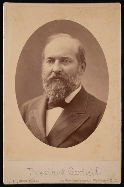 Portrait of James Abram Garfield by J F Jarvis