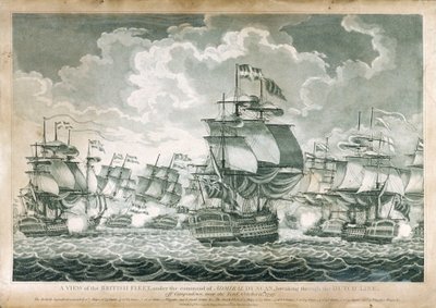 View of the British Fleet under the command of Admiral Duncan by J. Fairburn