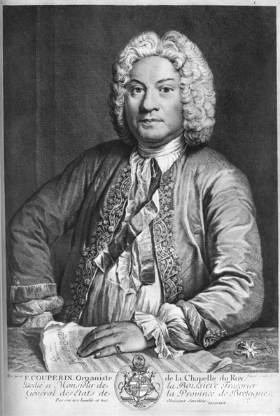 François Couperin, French Baroque composer, organist and harpsichordist by J Flippart